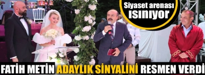 Fatih Metin adaylık sinyalini işte böyle verdi