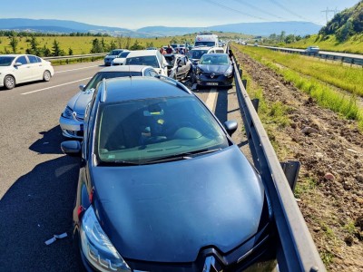 Bolu'da zincirleme trafik kazasında 1 kişi yaralandı