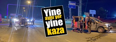 Bolu'da hafif ticari araç ile otomobilin çarpıştığı kazada 2 kişi yaralandı