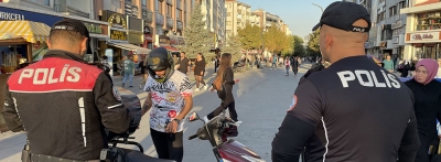 Bolu'da yunus ekipleri motosikletlileri denetledi
