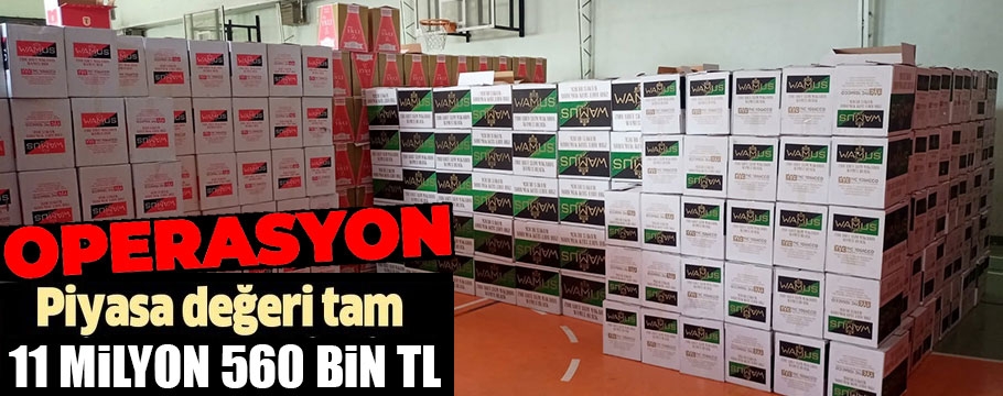 Bolu polisinden 11 milyon 560 bin TL'lik operasyon