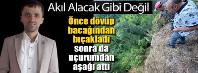 Bolu'da akıl almaz olay, bacağından bıçaklayıp dereye attı