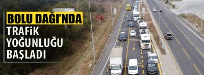 Bolu Dağı geçişinde onarım çalışması alternatif güzergahta trafik yoğunluğuna neden oldu