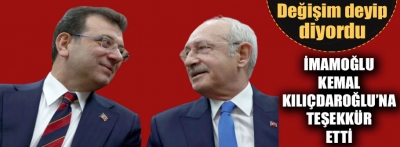 İmamoğlu, Kılıçdaroğlu'na teşekkür etti