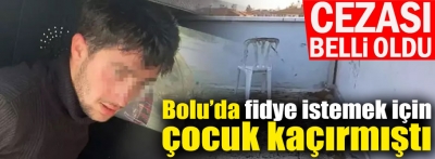 Bolu'da fidye için çocuk kaçırmaktan yargılanan sanığa 7 yıl 11 ay hapis