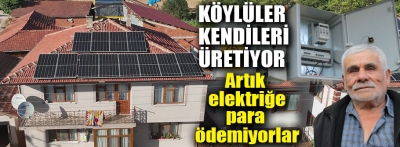 Bolu'da orman köylüleri kendi elektriğini üretiyor