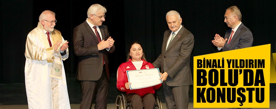 Binali Yıldırım Bolu'da konuştu