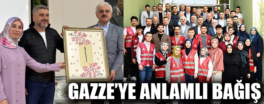 Bolu'dan Gazze'ye çok anlamlı bağış