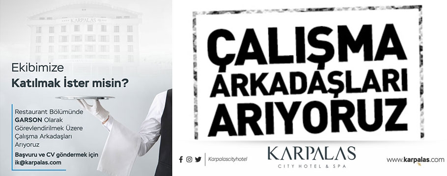 Karpalas çalışma arkadaşları arıyor