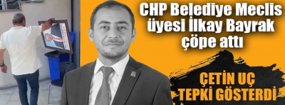 Tanju Özcan’ın parti binasındaki fotoğrafı çöpe atıldı