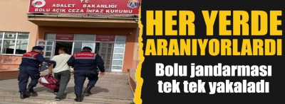 Bolu jandarması aranan 3 suç makinasını yakaladı