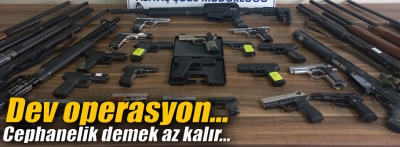 Bolu polisi adeta cephanelik ele geçirdi