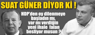 Suat Güner, başkan Özcan'a bakın neler yazdı