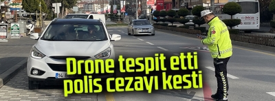 Bolu'da dronla trafik denetimi yapıldı