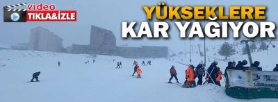 Bolu'da yükseklerde kar yağışı başladı