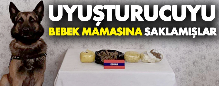 Bebek maması kutularından uyuşturucu çıktı