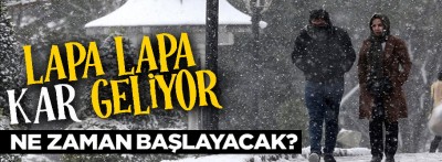 Bolu'ya lapa lapa kar geliyor, işte o tarih