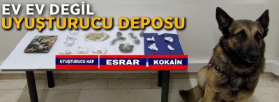 Bolu'da uyuşturucu deposu gibi eve baskın