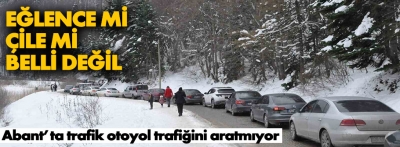 Abant trafiği otoyolu aratmıyor