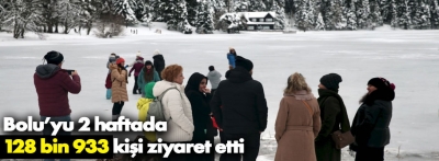 Bolu'yu 2 haftada 128 bin 933 kişi ziyaret etti