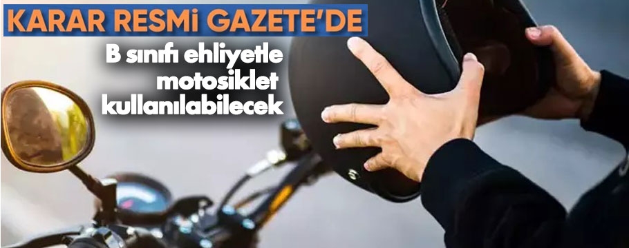 Otomobil ehliyetiyle motosiklet kullanılabilecek