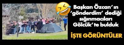 Başkanın 'gönderdim' dediği sığınmacılar Gölcük'te görüldü