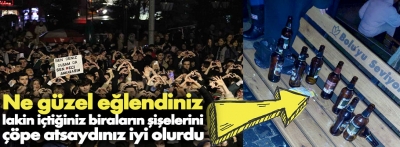 Konserde içki rezaleti