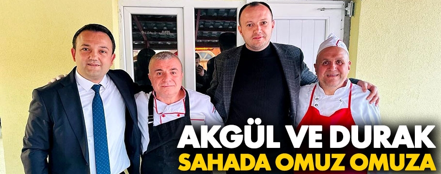 Akgül ve Durak omuz omuza sahada