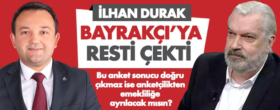 İlhan Durak, Tanju Özcan'ın anketçisine seslendi