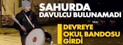 Davulcu bulunamadı, okul bandosu devreye girdi