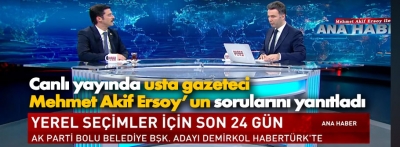 Demirkol ulusal kanallarda projelerini tüm Türkiye'ye anlattı