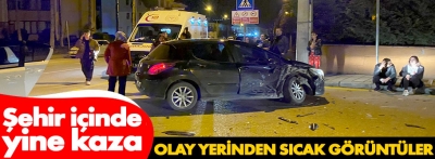 Şehir merkezinde kaza; ortalık savaş alanına döndü