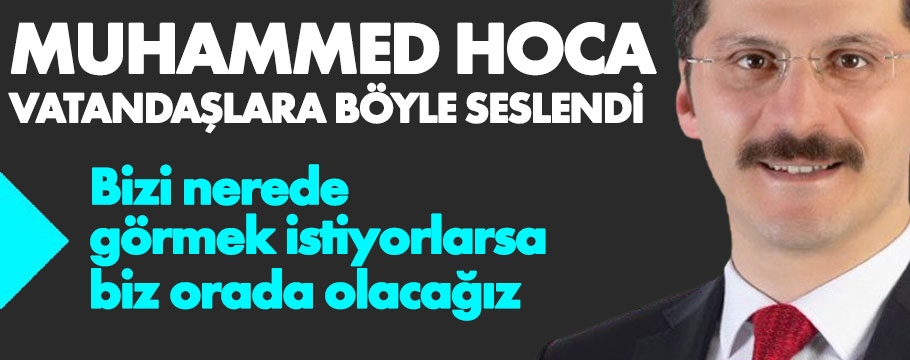 Muhammed hoca Bolululara teşekkür etti