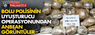 İşte Bolu polisinin uyuşturucu avından çok sıcak görüntüler