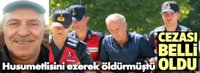 Otomobil ile ezerek husumetlisini öldüren zanlının cezası belli oldu