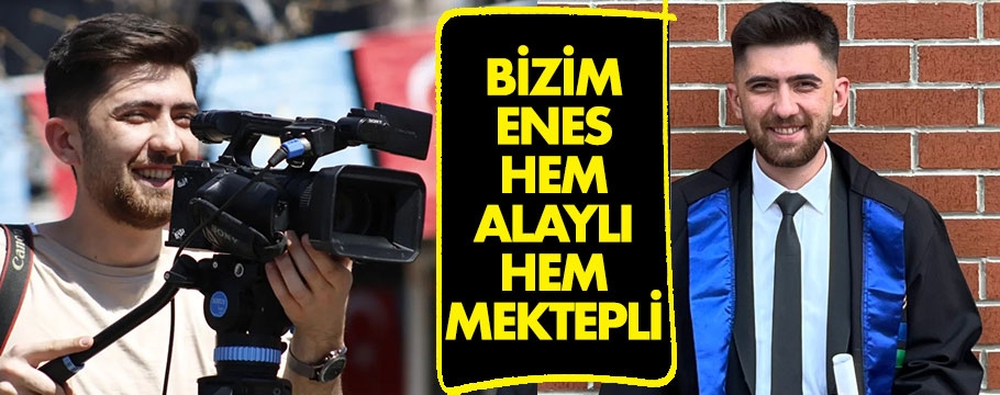 Enes Özkan artık diplomalı gazeteci oldu