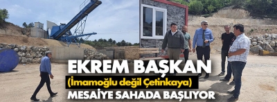 Ekrem başkanı arayan sahada bulur