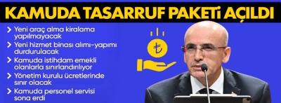 Mehmet Şimşek kamuda tasarruf paketinin detaylarını açıkladı