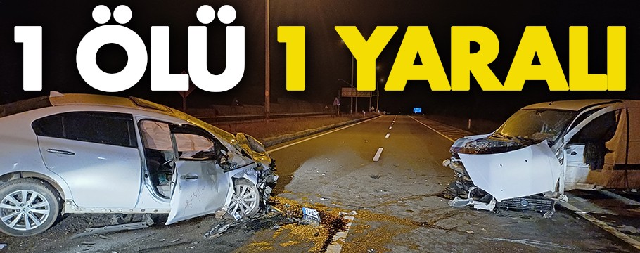 Bolu'da feci kaza: 1ölü, 1 yaralı