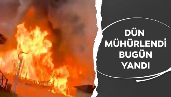 Bolu'da faaliyeti durdurulan tesiste yangın