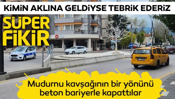 Bolu'da belediyenin kavşak fantezisi