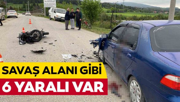 Bolu'da feci kaza: 2'si ağır 6 yaralı