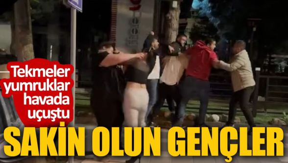 Bolu'da sokak ortasında kavga: Yumruklar havada uçuştu