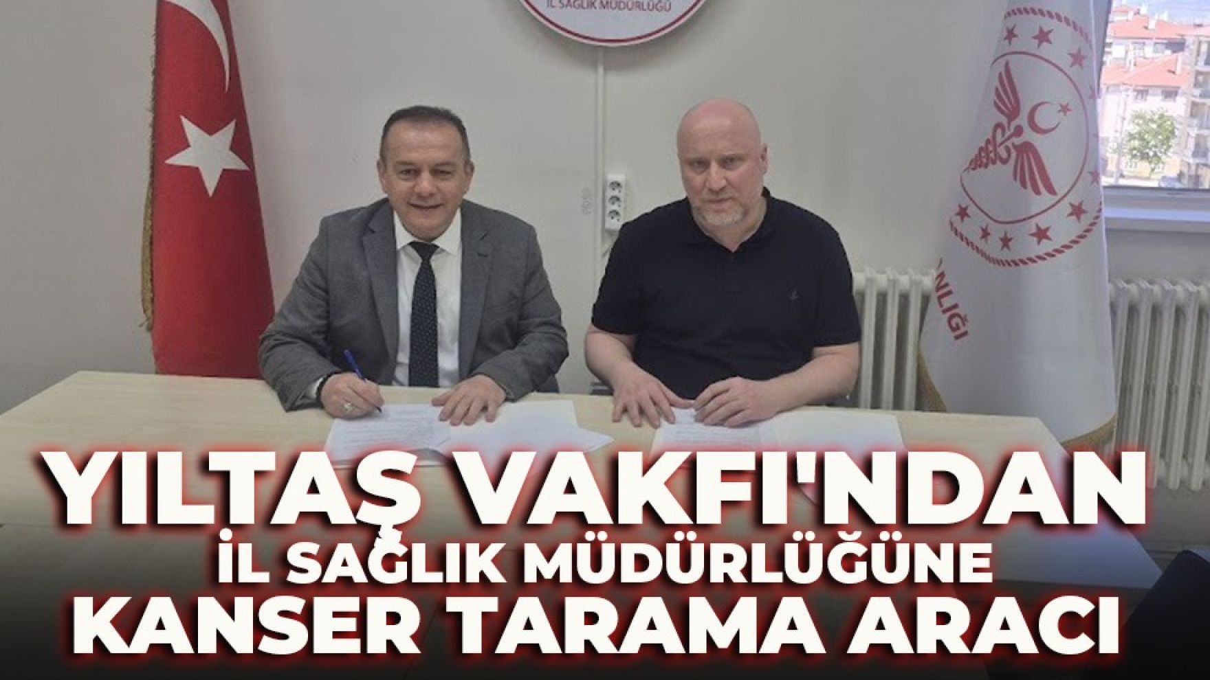 Yıltaş Vakfından sağlık müdürlüğüne araç hediye edildi