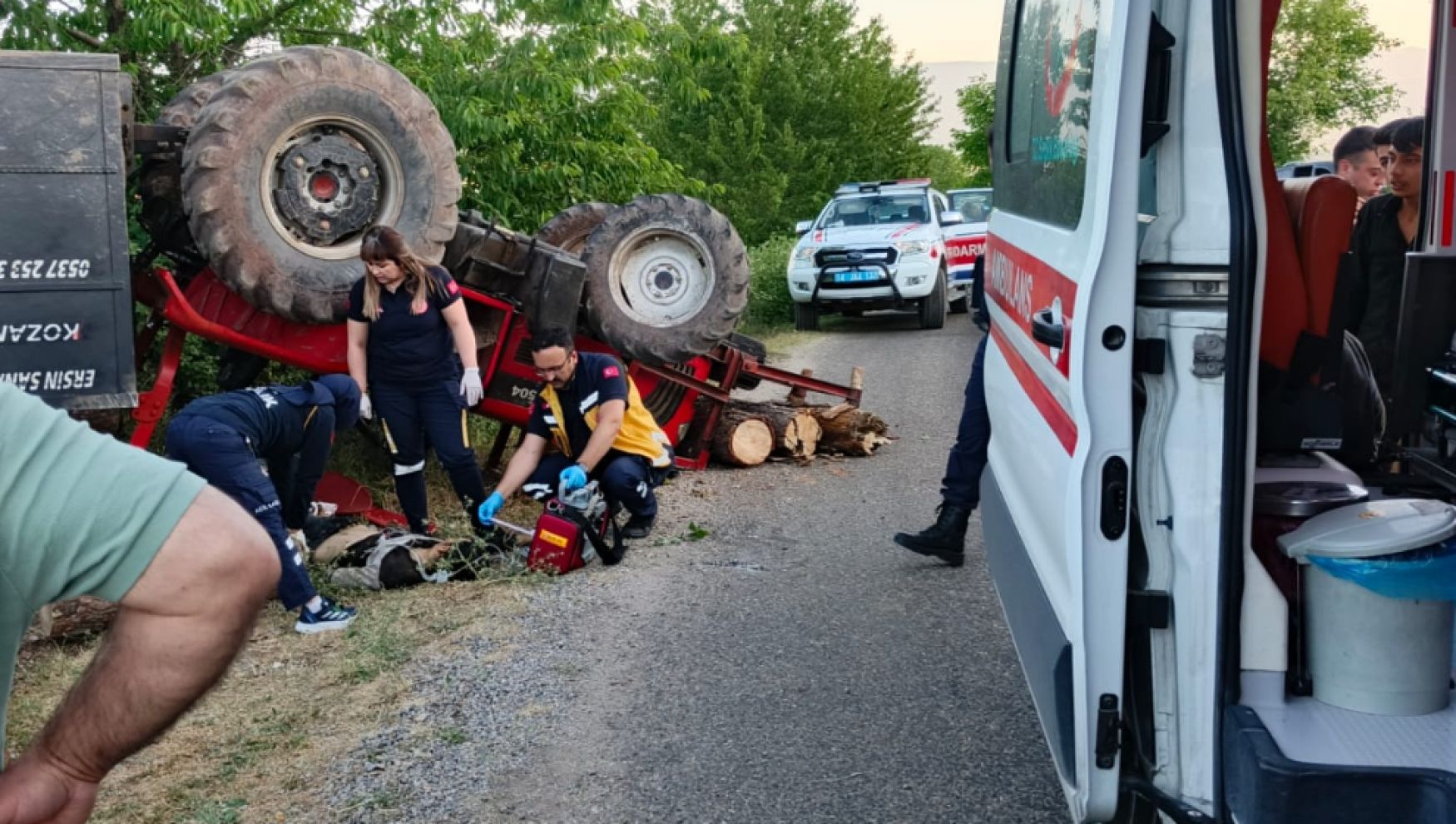 Bolu'da feci traktör kazası: 1 ölü 2 yaralı