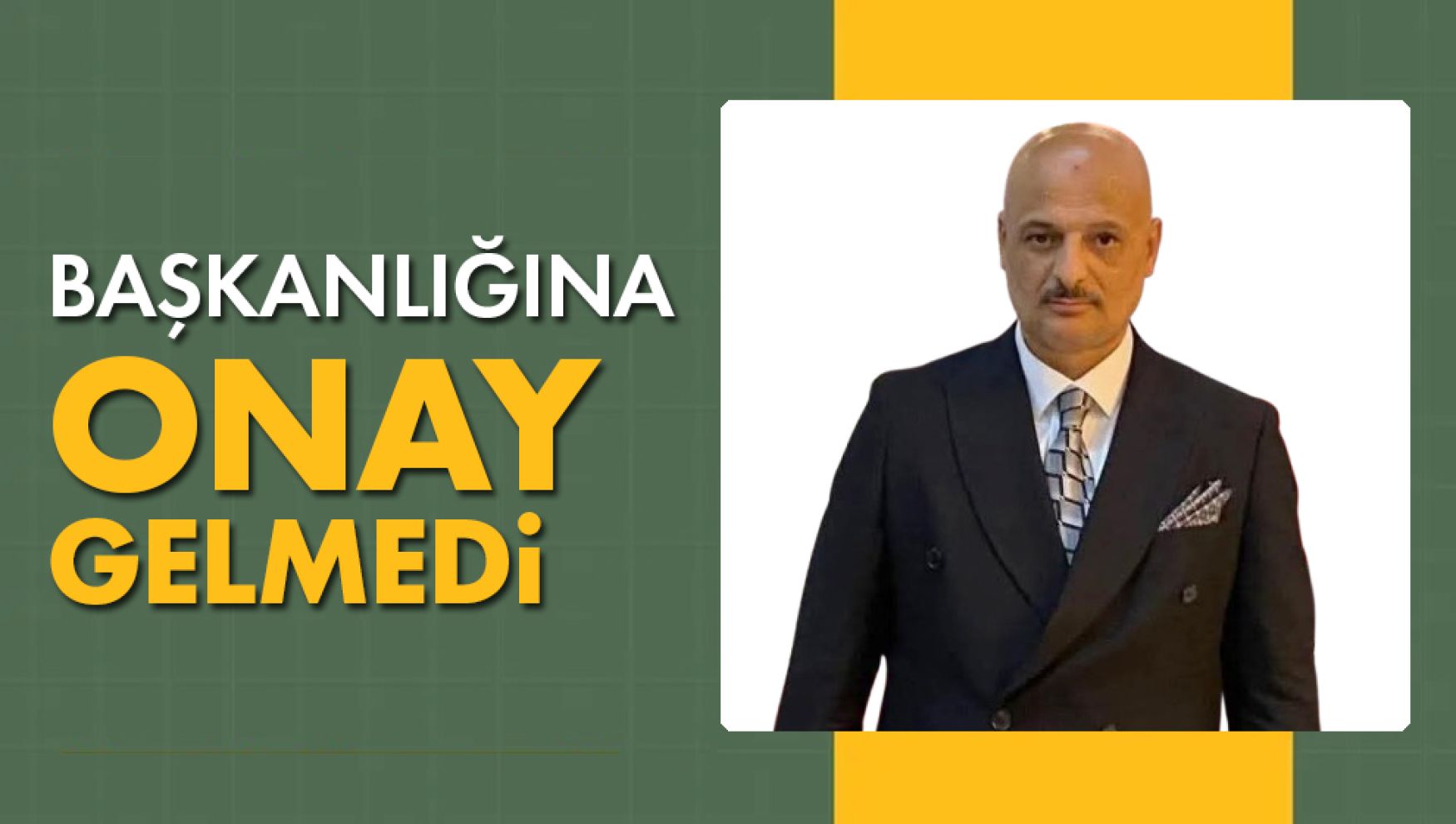 Bakanlık Mahmut Alan'a yetki vermedi