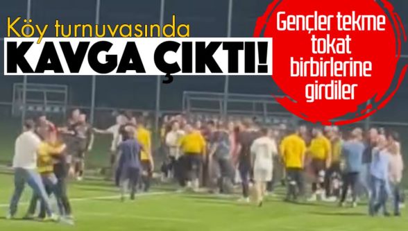 Yumrukların havada uçuştuğu kavgaya polis müdahale etti