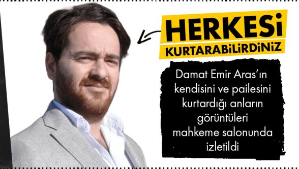 Otelin Genel Müdürü Damat Emir Aras önce kendi ailesini kurtarmış: Görüntüler salonda izletildi