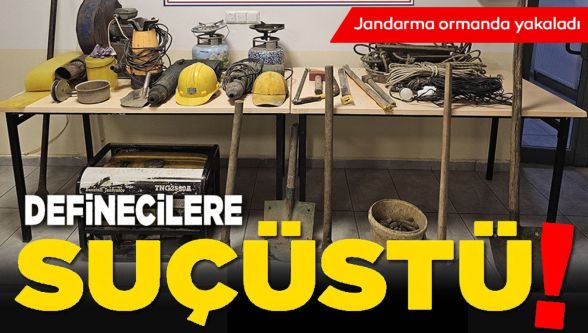 Bolu Mengen'de kaçak kazıya suçüstü