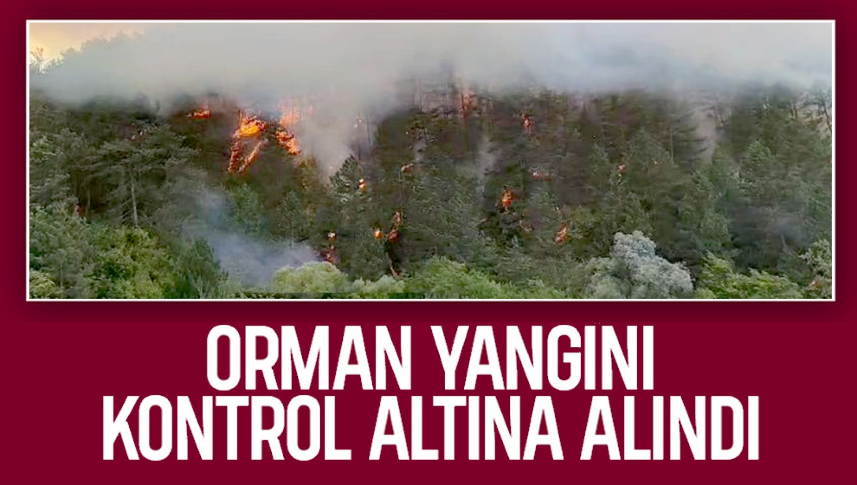 Bolu'da çıkan orman yangını kontrol altına alındı